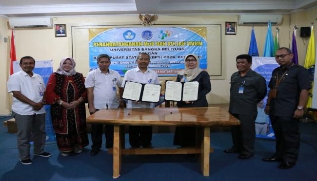 MOU ANTARA UNIVERSITAS BANGKA BELITUNG DENGAN BADAN PUSAT STATISTIK PROVINSI KEPULAUAN BANGKA BELITUNG