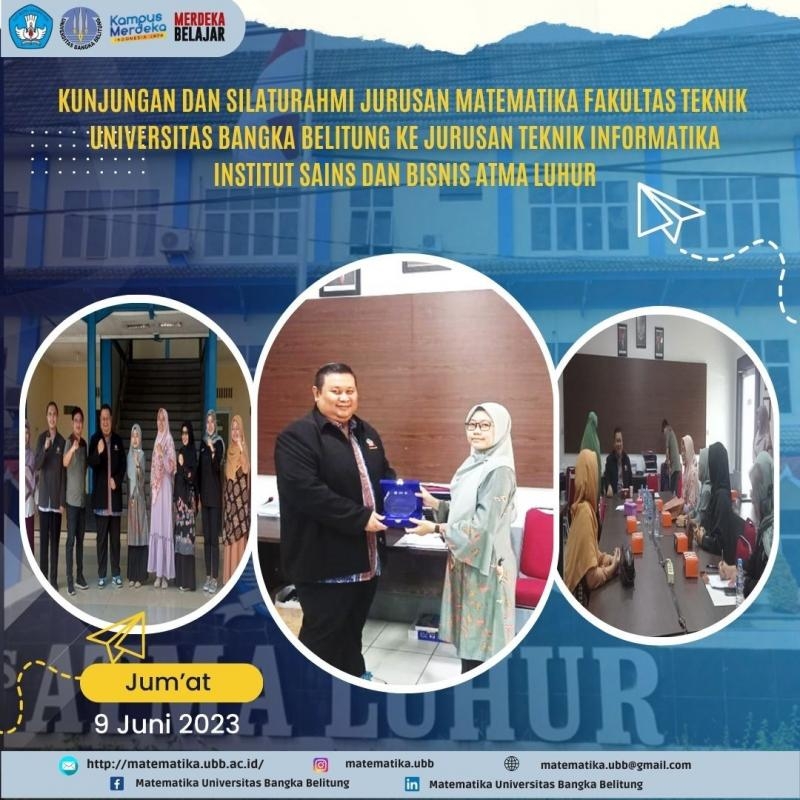 Kegiatan Kunjungan Jurusan Matematika UBB  ke ISB AtmaLuhur Pangkalpinang