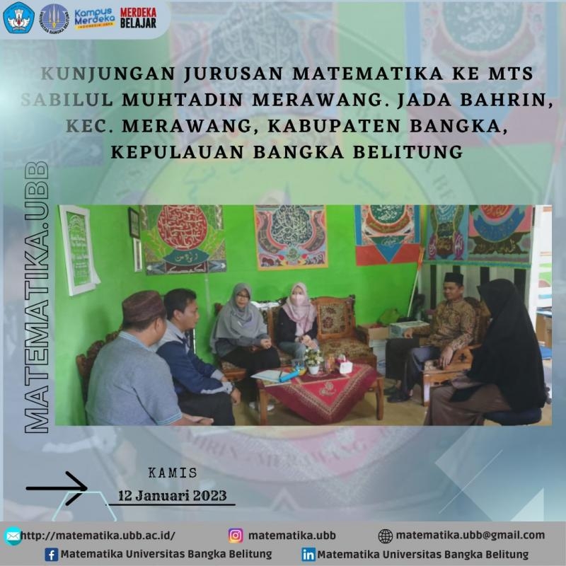 Kunjungan Jurusan Matematika FT UBB
