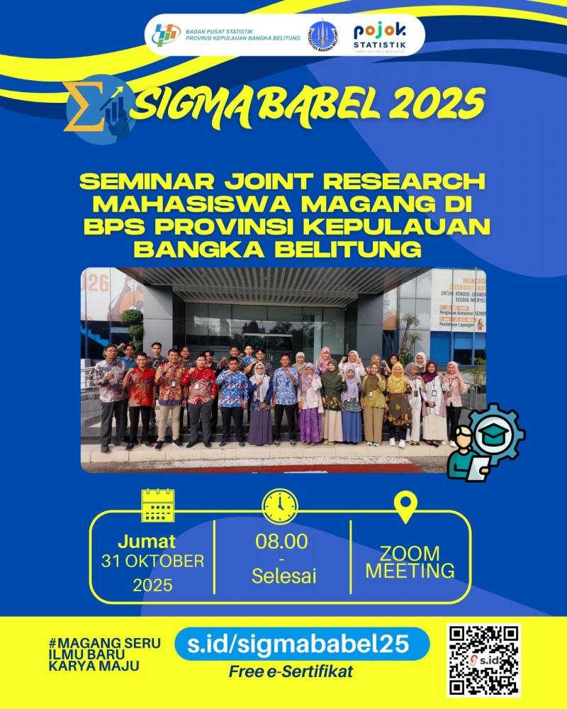 Seminar Joint Research Mahasiswa Magang dan BPS Provinsi Kepulauan Bangka Belitung