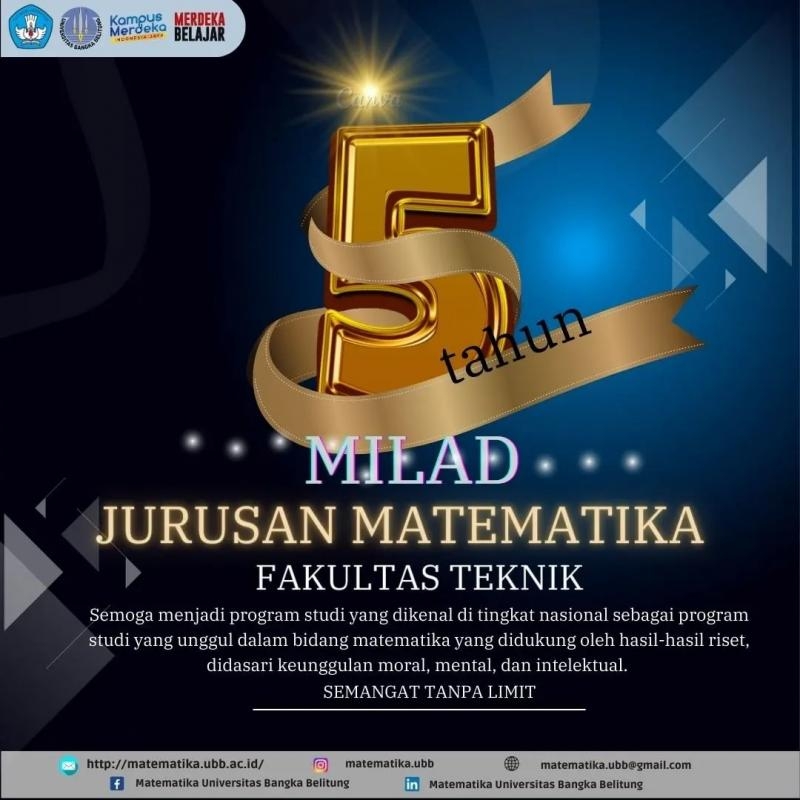Milad 5 Tahun Jurusan MatematikaÂ 