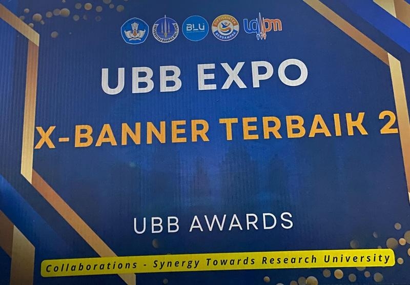 Mahasiswa Riset Matematika Raih X-Banner Terbaik 2 di UBB Expo 2025