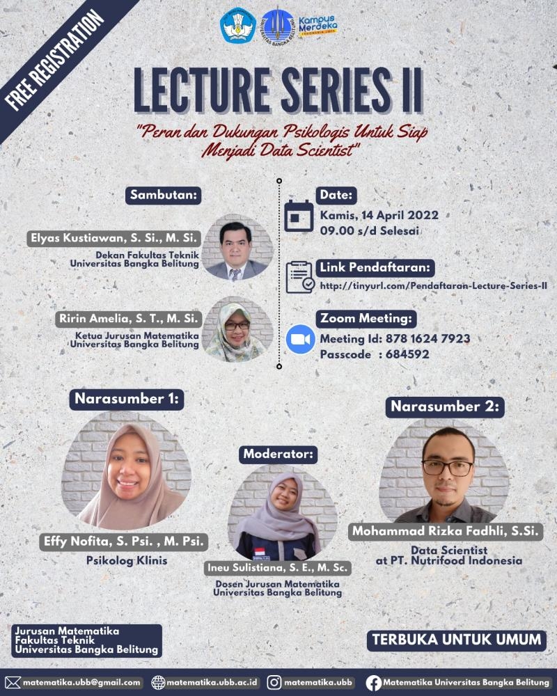 Lecture Series II