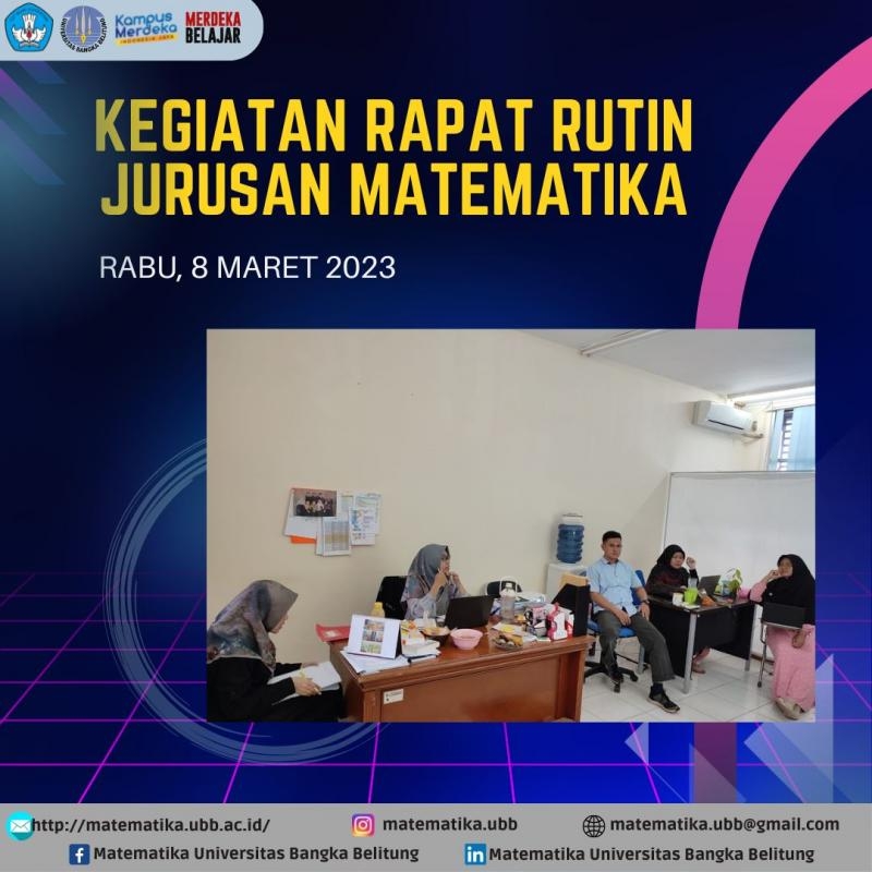 Rapat Rutinitas Jurusan Matematika