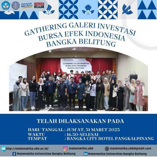 Gathering Galeri Investasi Bursa Efek Indonesia Bangka Belitung