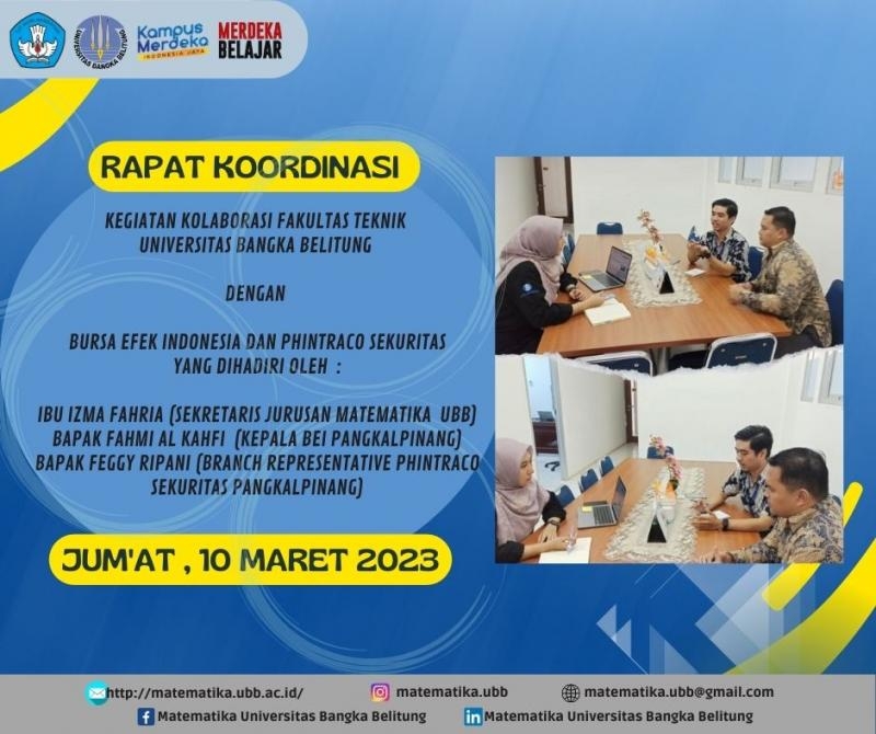 Kegiatan Kolaborasi Fakultas Teknik dengan Bursa Efek Indonesia (BEI) dan Phintraco Sekuritas