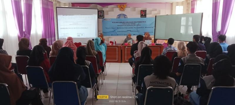 Kuliah Umum  Jurusan Matematika