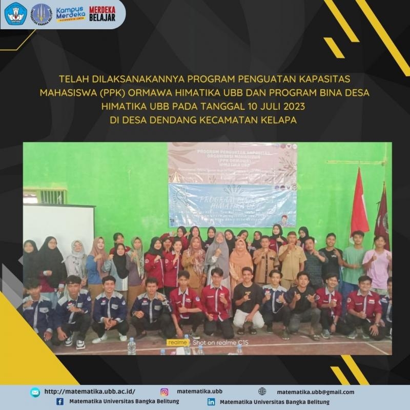 Program Penguatan Kapasitas Mahasiswa dan Program Bina Desa HIMATIKA UBB